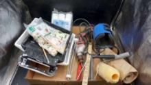 Electric Drill, Paint Rollers, Paint Trays, Paper & Latex Gloves