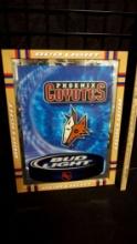 Framed Bud Light Phoenix Coyotes Picture