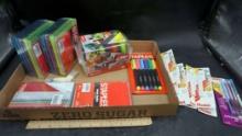 Cd Cases, Notebooks, Highlighters, Retractable Erasers & Refills