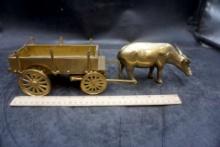 Brass Ox W/ Wagon