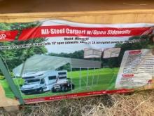 New HD 20'x20' Metal Car Port