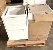 3 Drawer Metal Base Cabinets - Qty. 2x Money - New