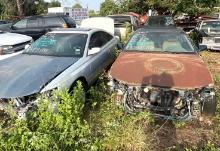 Lot of 2 Toyota Corollas - Silver Car - Miles Unknown - Runs - Comes with Title