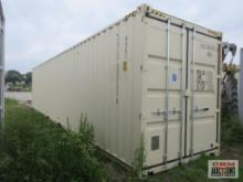2024 40' Cargo Shipping Container, Rear Doors, One Trip Use Container External Length: 40', External