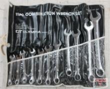 OT Olympia Tool 02-917 11pc Metric Combination Wrench Set (9mm to 23mm) w/ Storage Pouch