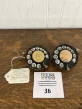 Pair of early Automatic Electric 3" dials early 1920s