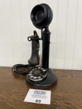 Western Electric 51CM dial candlestick telephone with rare Hook Lock