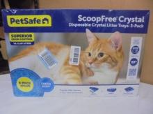 3 Pack of Petsafe Scoop Free Crystal Disposable Litter Trays