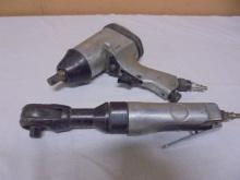 3/8" Drive Air Ratchet & 1/2" Drive Air Impact Wrench