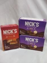 NICKS Swedish-style Keto Snack Bars- 4 Karamell Choklad 8 Triple Choklad