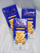 Lot of 3 Lindt Classic Recipe White Chocolate Whole Almonds 5.3Oz Bars
