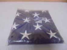 Brand New  3ft x 5ft Embroidered Stars American Flag