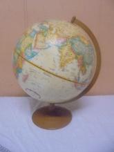 Vintage Metal Base Replogle Globe Co Globe
