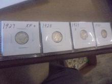 1927/1928/1929 S/1930 Silver Mercury Dimes