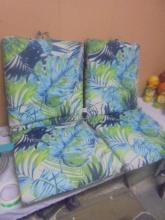 Set of 2 Like New Outdoor Patio Chair Cushions