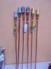Group of 6 Brand New Tiki Torches