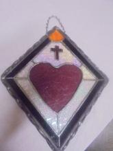 Beautiful Stained Leaded Glass Hanging Sun Catcher