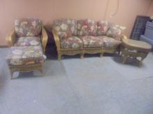 Beautiful 4pc Braxton Cutler Furniture Wicker Patio Set