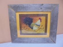 Beautiful Framed & Matted Rooster Print