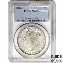 1888-S Morgan Silver Dollar PCGS MS65
