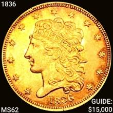 1836 $5 Gold Half Eagle UNCIRCULATED