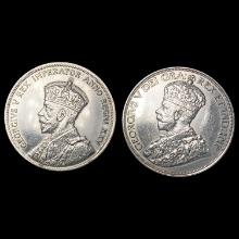 1935-1936 Canada Silver Dollars [2 Coins] HIGH GRA