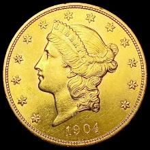 1904 $20 Gold Double Eagle GEM BU