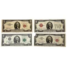 1928-1995 [4] US $2 Dollar Notes
