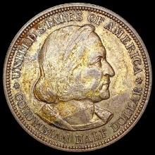 1893 Columbia Half Dollar NEARLY UNCIRCULATED