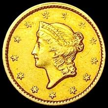 1849 Closed Wreath Rare Gold Dollar CLOSELY UNCIRC