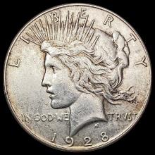 1928-S Silver Peace Dollar LIGHTLY CIRCULATED