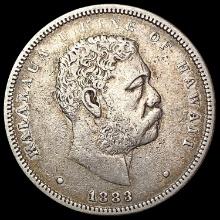 1883 Kingdom of Hawaii Half Dollar NEARLY UNCIRCUL