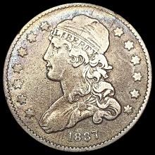 1837 Capped Bust Quarter LIGHTLY CIRCULATED