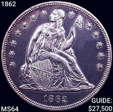 1862 Seated Liberty Dollar