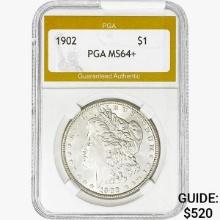 1902 Morgan Silver Dollar PGA MS64+