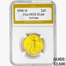 1995-W $25 1/2oz Gold Eagle PGA PR70 DCAM