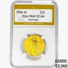 1996-W $25 1/2oz Gold Eagle PGA PR69 DCAM