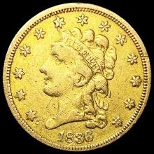 1836 $3 Gold Piece LIGHTLY CIRCULATED