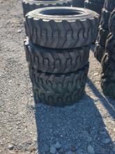 (4) 10-16.5 SKS1 Skid steer tire