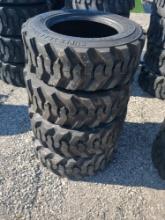 (4) 10-16.5 SKS1 Skid steer tire