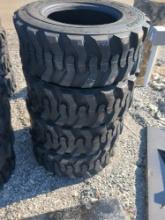 (4) 12-16.5 SKS1 Skid steer tires