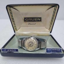 Vintage Gruen 17j Manual Wind # 324 Wristwatch, "International Union of Operating Engineers"