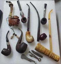 Lot Of Estate Barely Used Smoking Pipes