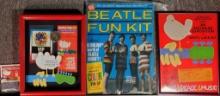 1964 Beatles Fun Kit, Woodstock and Woodstock '94 Souvenir Items
