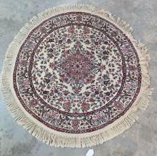 Hand Knotted Round Persian Rug