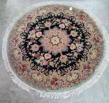 Round Persian Silk Blend Rug