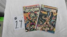 atlas comics, iron jaw #3 and #4 both 25cent covers