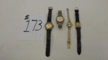 watches, mixed lot of vintage watches includes a Bulova with a 10k mark and a ladies rolex not verif