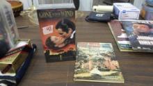 gone with the wind lot, the movie on vhs brand new never opened and the rare cookbook based on the f