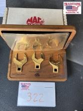1994 MAC Tools 24K Gold Plated Crowfoot Set